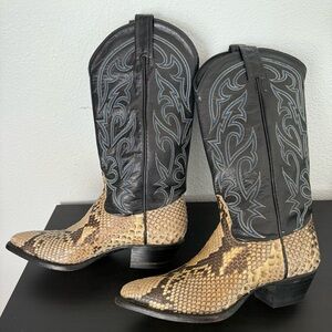 Tony Lama Western Exotic Leather Snakeskin Cowgirl Boots